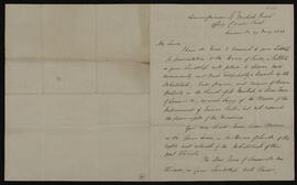 Letter from John N. Owens enclosing a petition