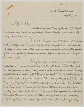 Correspondence relating to William Bourke