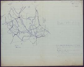 Hand-drawn map of East Limerick Brigade area of operations