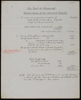 Particulars of devised and settled estates