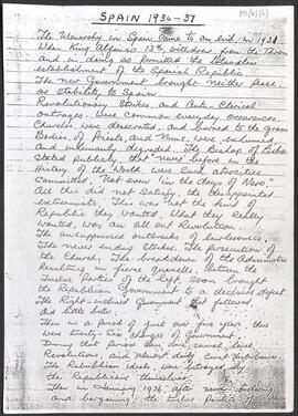 Handwritten memoirs of Maurice Fennell, with a related cover letter