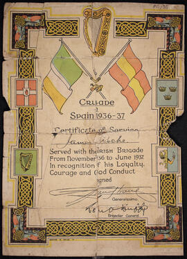 Certificate of service for James Roche