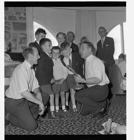 Tom & Paschal meet with children