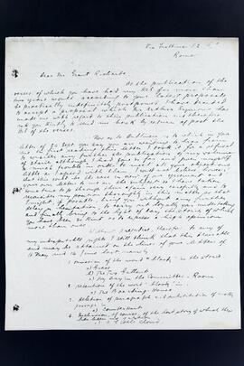 Photocopy of a letter from James Joyce to Grant Richards
