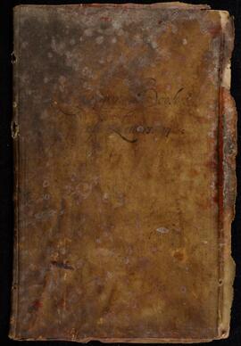 Manuscript letter book bound in vellum