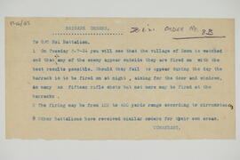Letter relating to a planned attack on Doon RIC barracks