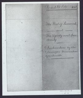Copy declaration by Annabella Tennison, Dowager Viscountess Glentworth