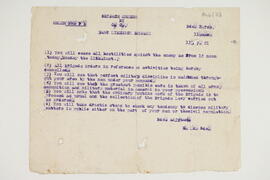 Communications relating to suspicions of information learnt by the British forces