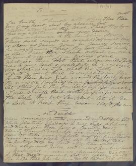 Sheet of handwritten lines of poetry