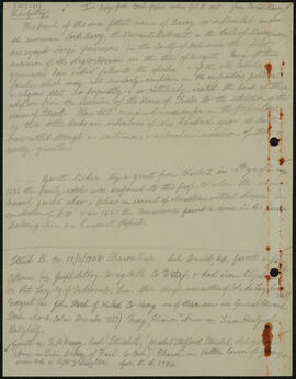 Manuscript notes and pedigrees relating to the Barry, Roche and Nagle families