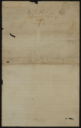 Sheet of paper marked ‘Case re trial of O’Shea v. Barry 1881’