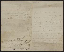 Letter from Edwin Richard Wyndham Quin to Lady Anna Maria Monsell