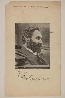 Leaflet bearing a photograph of Roger Casement