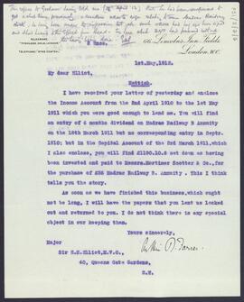 Letter relating to the settlement of Frances Hettich’s estate