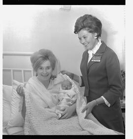 Mother, baby and hostess at St. John of God's