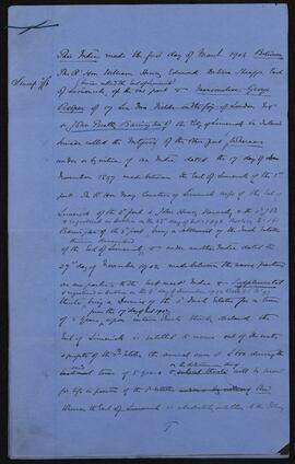 Draft mortgage, further charges and reconveyance of annuity, life interest and policy as securities to a loan