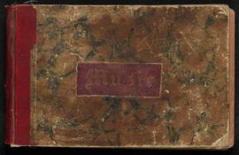 Two manuscript score books bound into a single hardback volume