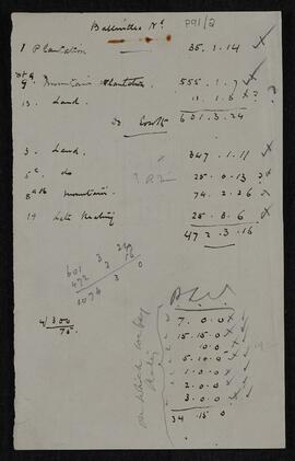 Page of calculations