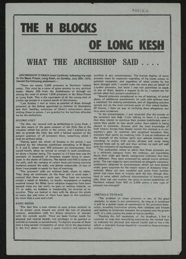 Print by Sinn Féin demanding human rights for Ireland