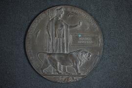 Memorial plaque ('The Dead Man's Penny')