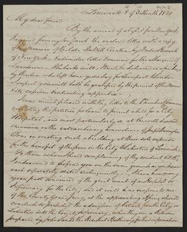 Letter from Joseph M. Harvey relating to turnpike roads