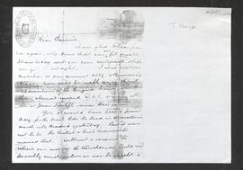 Photocopy of a letter from General Eoin O’Duffy to Thomas Hayes