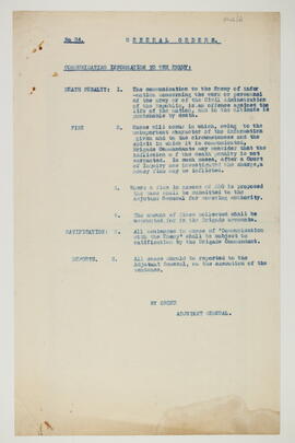 General Order No. 24