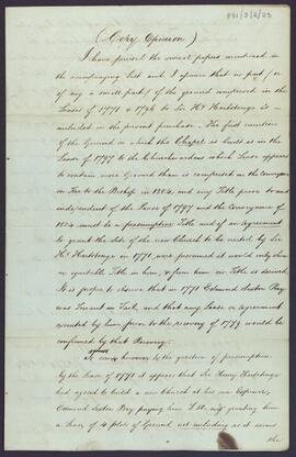Copy opinion of A. R. Sidebottom