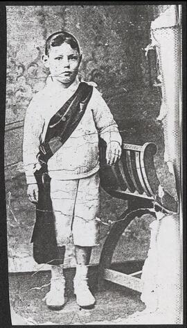 Photocopy of a photograph of Leo McCloskey as a young boy